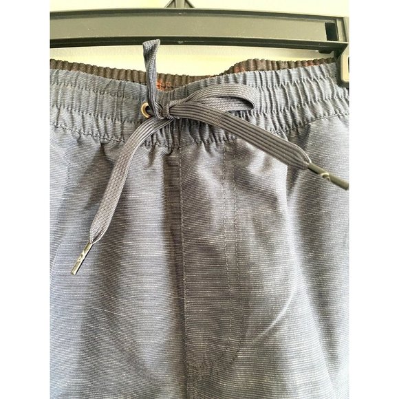 Quicksilver NWT Rust & Navy Color Block Boardshorts Tie-Waist Men $55 Swim XL - Picture 5 of 8